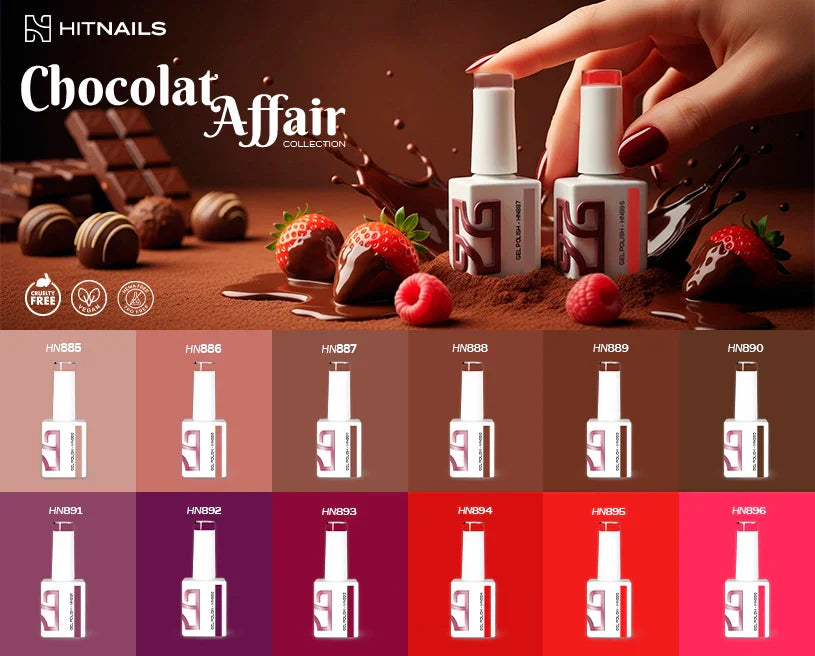 Coleção Verniz Gel Chocolat Affair - 12 Cores