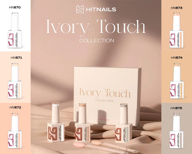Coleção Verniz Gel Ivory Touch - 6 Cores