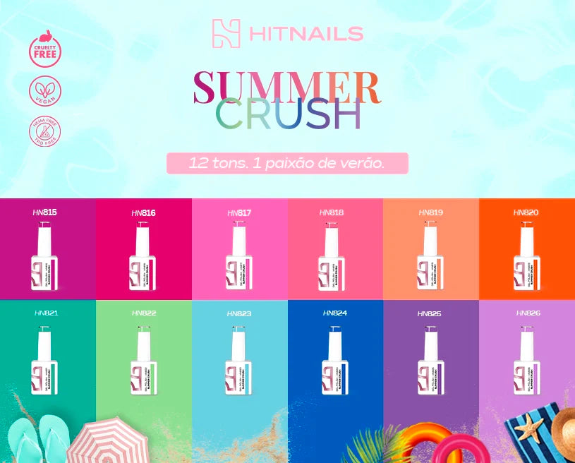 Coleção Verniz Gel Summer Crush - 12 Cores