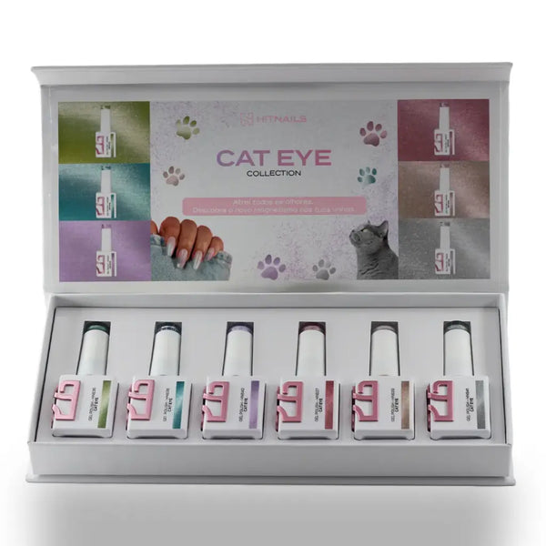Coleção Verniz Gel Cat Eye - 6 Cores