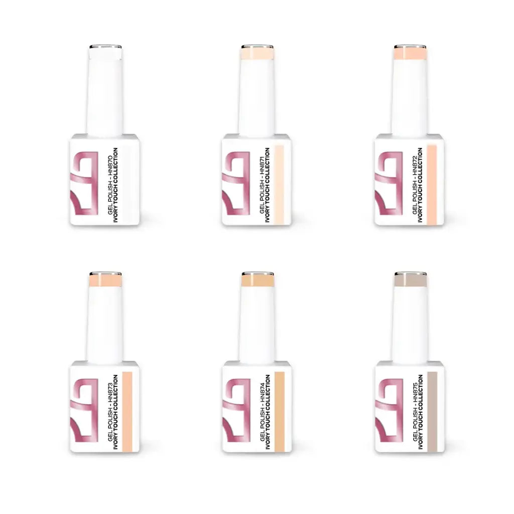 Coleção Verniz Gel Ivory Touch Collection - 6 Cores