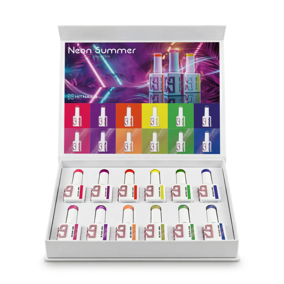 Coleção Verniz Gel Neon Summer - 12 Cores pre reserva