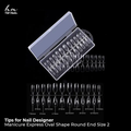 Tips Soft Gel Oval M 240 un.