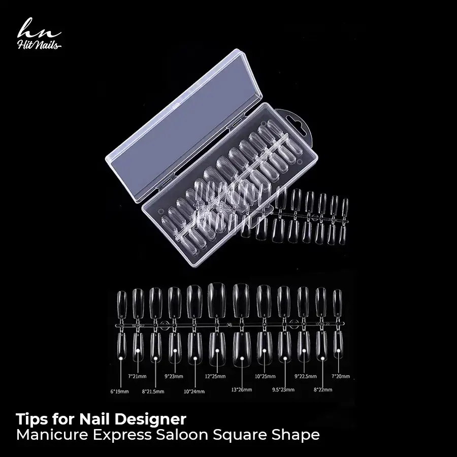 Tips Soft Gel Quadrado  – 240 unidades